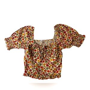 SO Floral crop top women’s Size XS